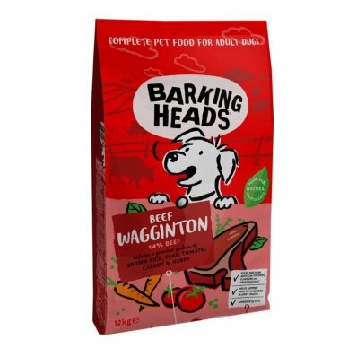 Barking Heads Beef Waggington sausas maistas šunims