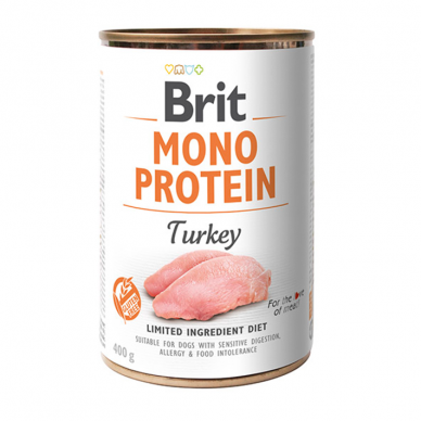 Brit Care Mono Protein Turkey konservai šunims