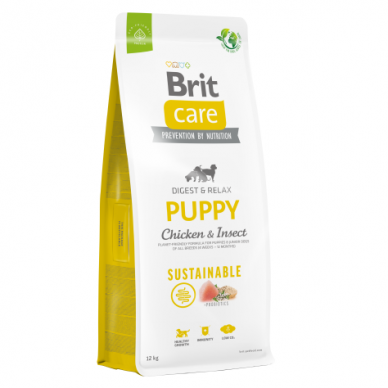 Brit Care Sustainable Puppy Chicken&Insect maistas