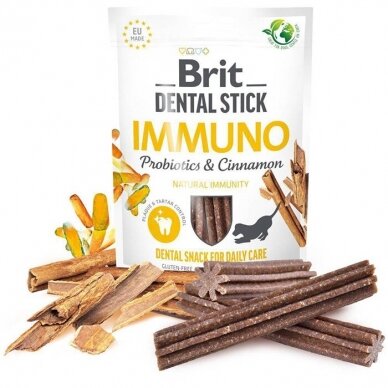 Brit Dental Stick Probiotics&Cinnamon skanėstai