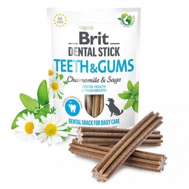 Brit Dental Stick Teeth&Gums Chamomile&Sage skanėstai