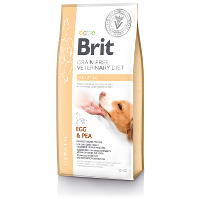 Brit GF Veterinary Diets Hepatic sausas maistas šunims