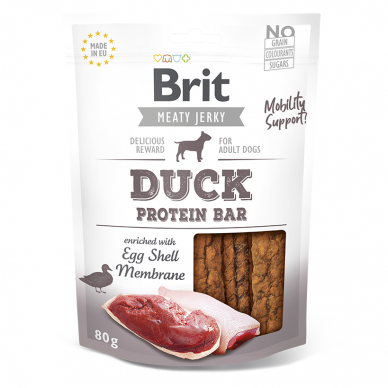 Brit Jerky Duck Protein Bar skanėstai šunims