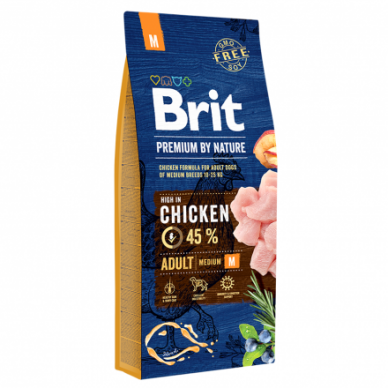 Brit Premium By Nature Adult M sausas maistas šunims