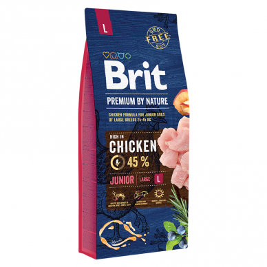 Brit Premium By Nature Junior L šunų maistas