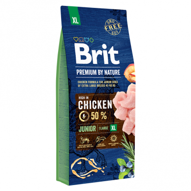 Brit Premium By Nature Junior XL šunų maistas
