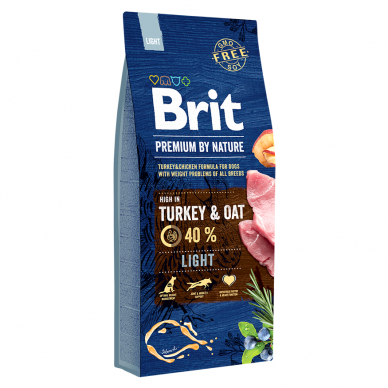 Brit Premium By Nature Light sausas maistas šunims