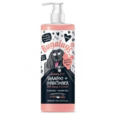 Bugalugs Luxury 2in1 Papaya & Coconut šampūnas ir kondicionierius