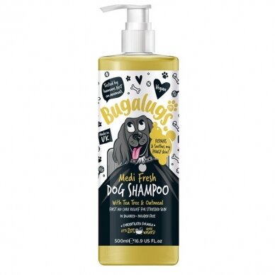 Bugalugs Medi Fresh šampūnas nuo niežėjimo šunims