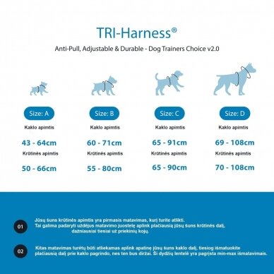 BullyBillows TRI-Harness petnešos nuo tempimo pilkos 11