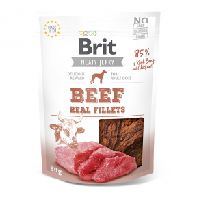 Brit Jerky Beef Real Fillets skanėstai šunims