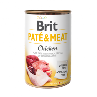 Brit Care Chicken Pate & Meat konservai šunims