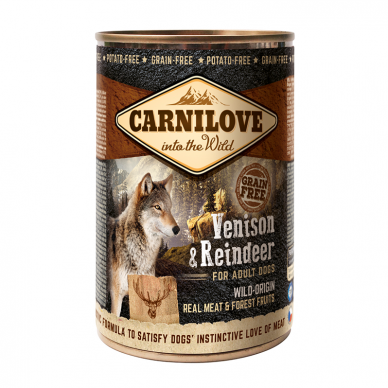 Carni Love Wild Meat Venison&Reindeer konservai šunims