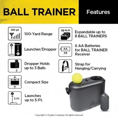 Dogtra Ball Trainer Pro kamuoliukų šaudyklė 2