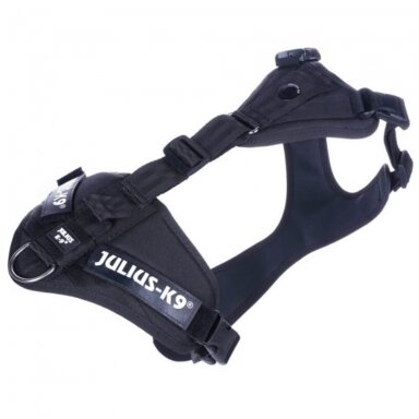 Julius-K9 Mantrailing petnešos šunims juodos