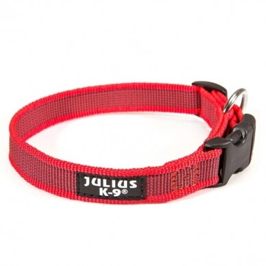 Julius-K9 Color & Gray antkaklis raudonas