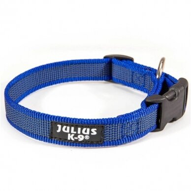 Julius-K9 Color & Gray antkaklis mėlynas