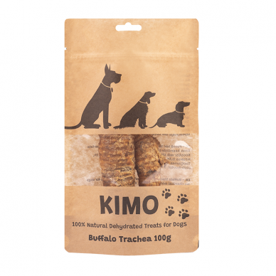 Kimo džiovintas skanėstas šunims buivolų trachėjos 1