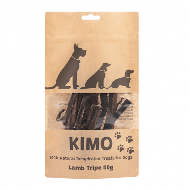Kimo džiovinti skanėstai šunims ėriukų žarnokai 1