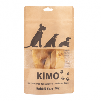 Kimo džiovinti skanėstai šunims triušių ausys 1