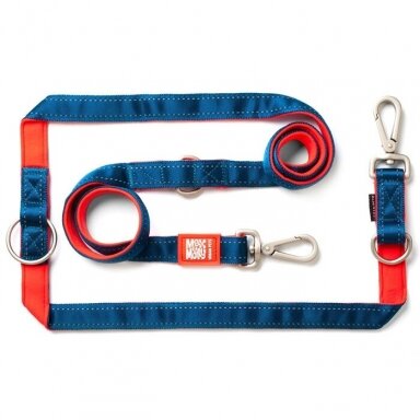 Max&Molly Multi-Leash Matrix daugiafunkcinis pavadėlis raudonas