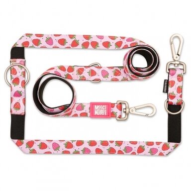 Max&Molly Multi-Leash Strawberry Dream daugiafunkcinis pavadėlis
