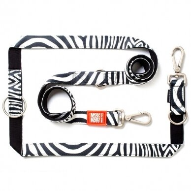 Max&Molly Multi-Leash Zebra daugiafunkcinis pavadėlis