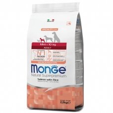 Monge Mini Adult Salmon maistas mažų veislių šunims