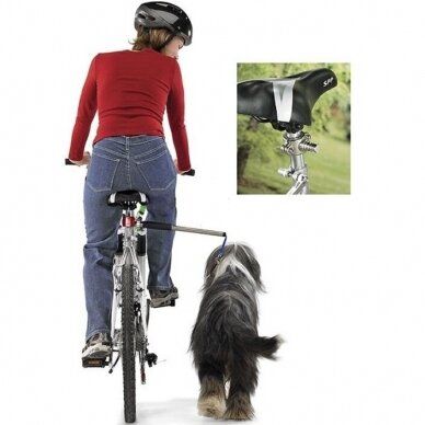 Laikiklis šuniui segti prie dviračio su dviguba amortizacija 2