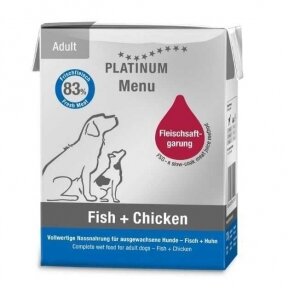 Platinum Menu konservai šunims su žuvimi ir vištiena