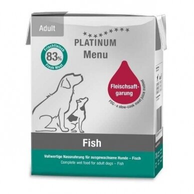 Platinum Menu konservai šunims su žuvimi