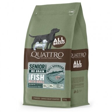 Quattro Senior And Diet All Breed maistas šunims Quattro Senior And Diet All Breed maistas šunims