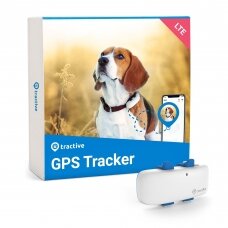 Tractive GPS sekiklis šunims baltas