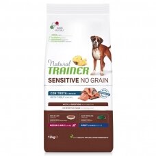 Šunų maistas Natural Trainer Adult Sensitive No Gluten M/M Trout