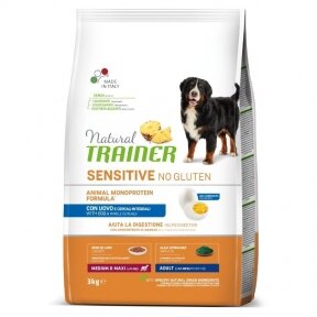 Šunų maistas Natural Trainer Dog Sensitive No Gluten M/M Egg